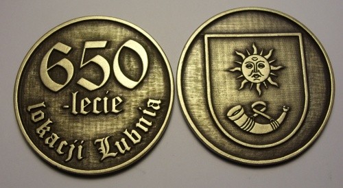 Pamitki, upominki nr 51 Medal patynowany  rozmiar 50 mm liternictwo wypuke